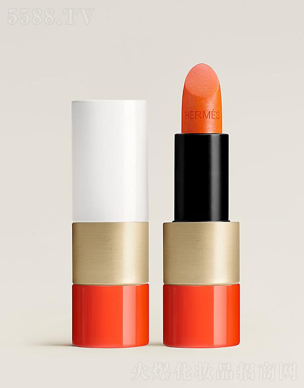 愛馬仕唇妝系列星光唇膏 色澤透明略顯橙色