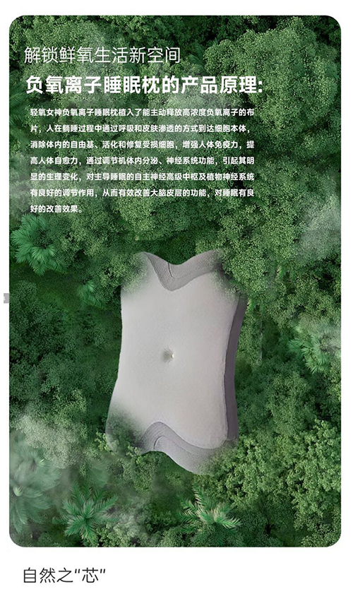 輕氧女神負氧離子睡眠枕 輕氧女神負氧離子睡眠枕